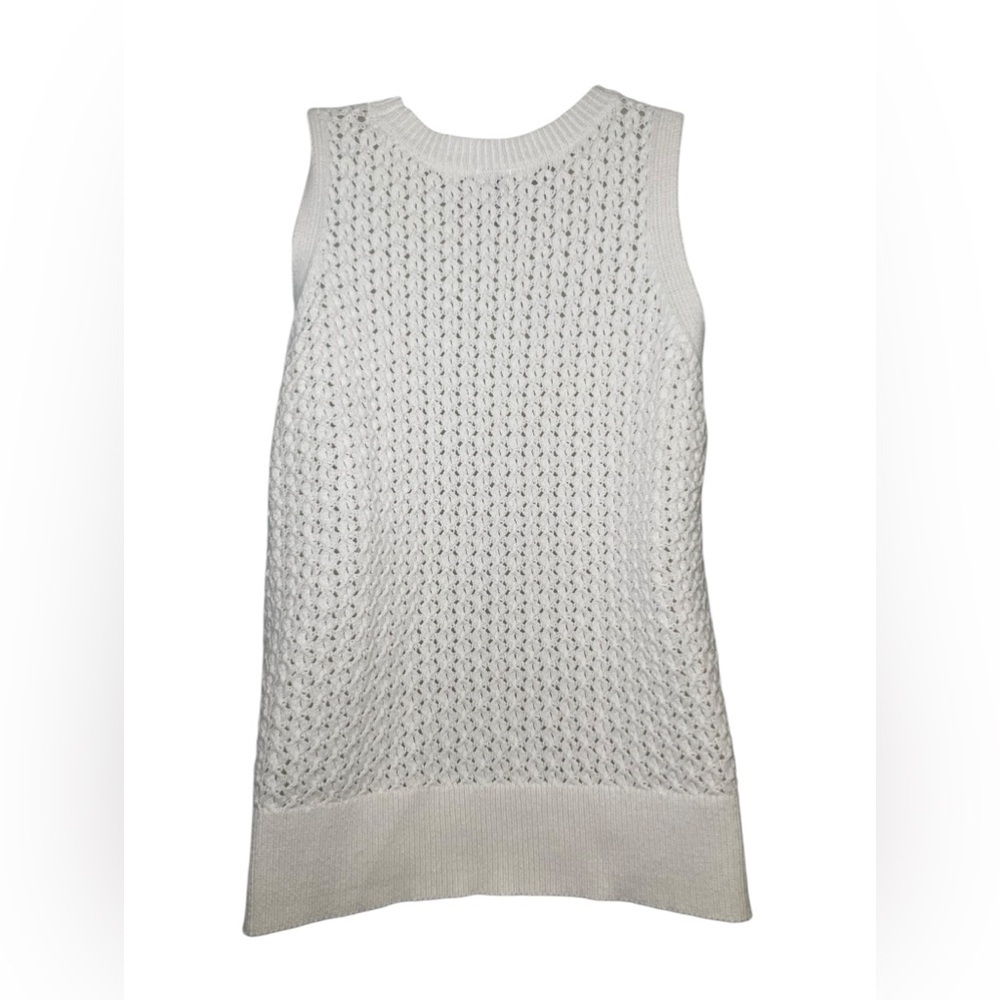 A New Day Cotton Blend Knit White Tank Size Large 
Cotton Blend